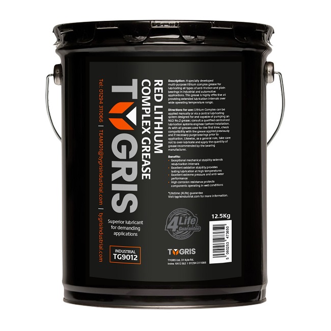 TYGRIS Red Lithium Complex Grease 12.5kg - TG9012